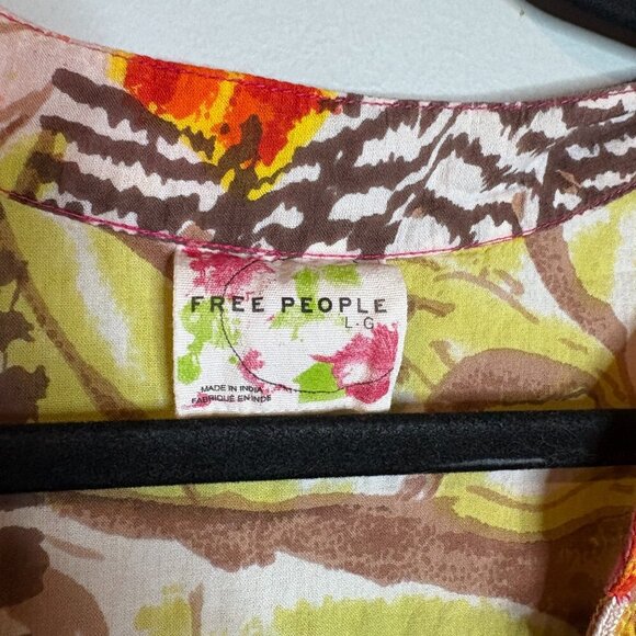 Free People Colorful Bright Patchwork Dress - Picture 5 of 7